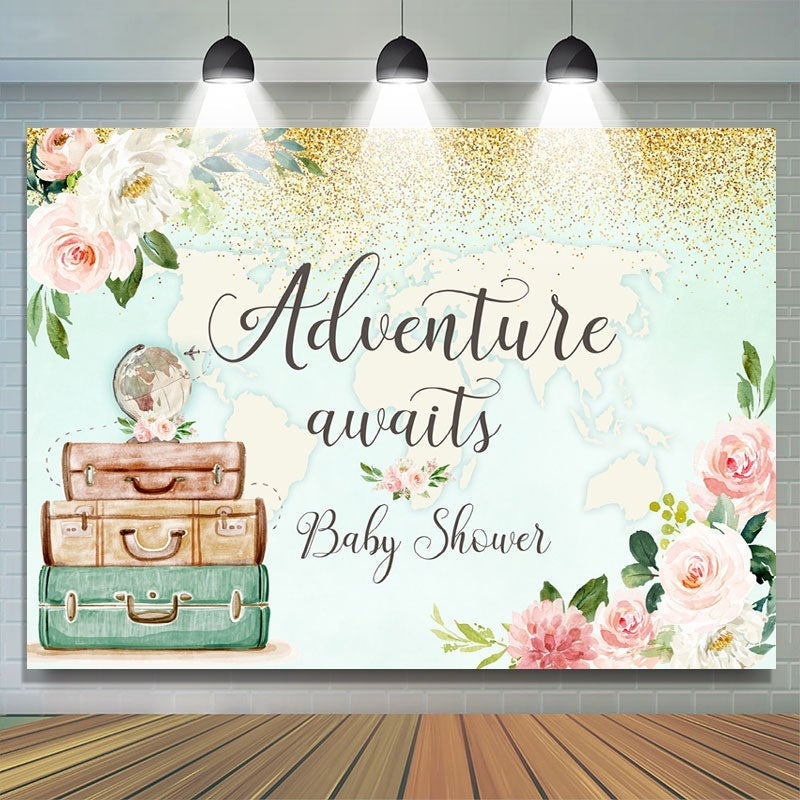 adventure awaits baby shower