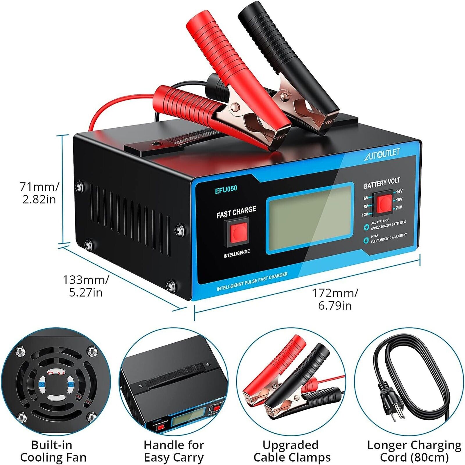 8 volt battery charger