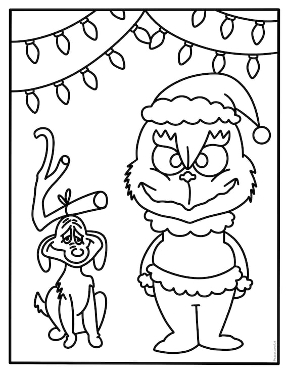 dibujos del grinch para imprimir