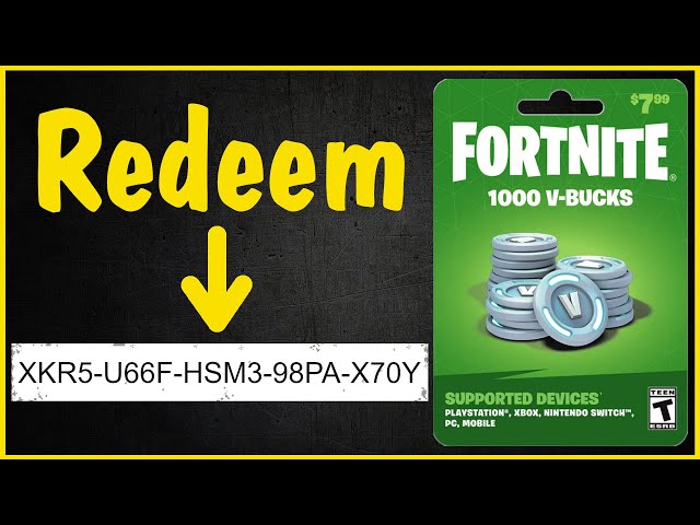 fortnite v-bucks code