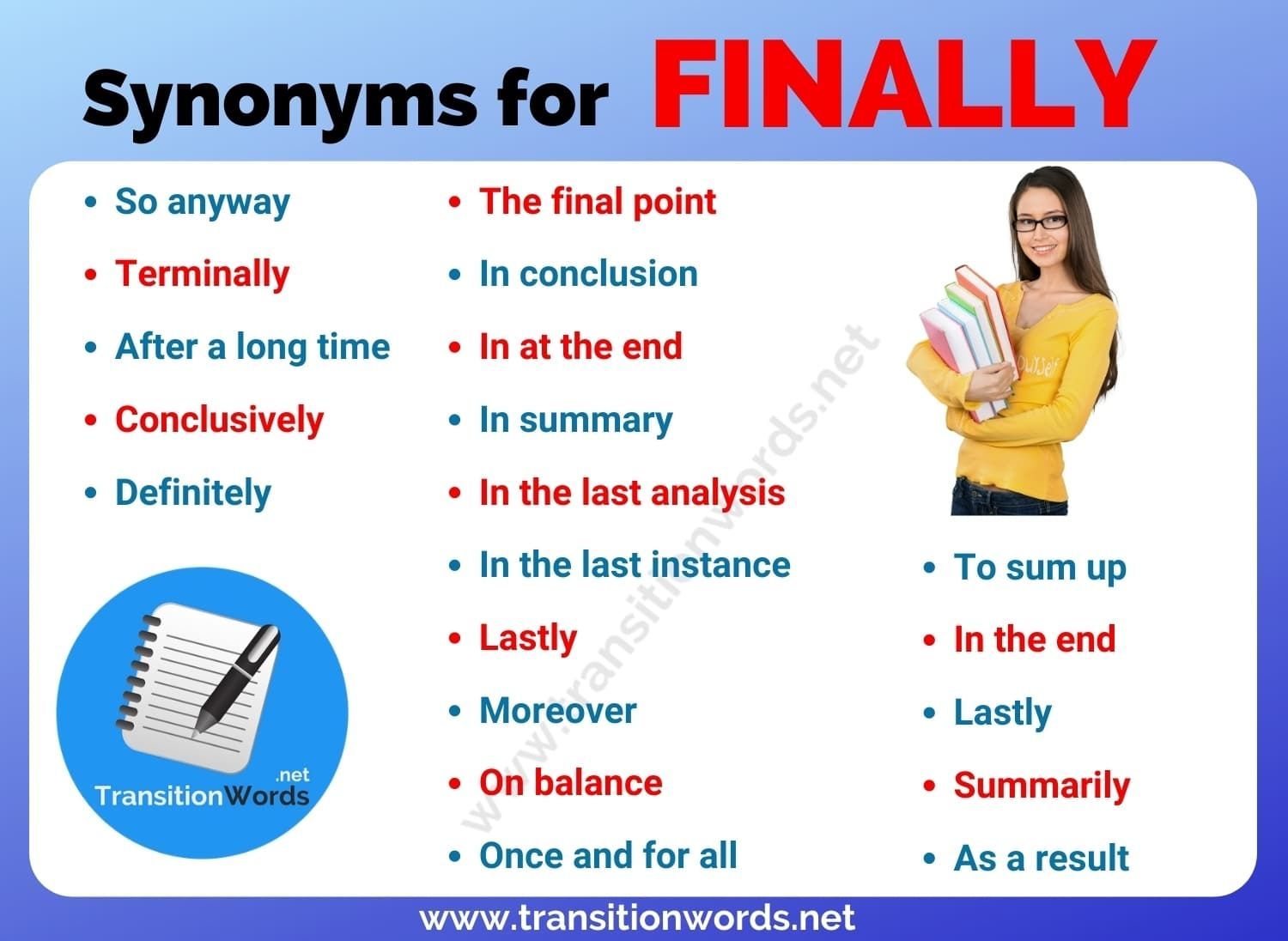 final synonym