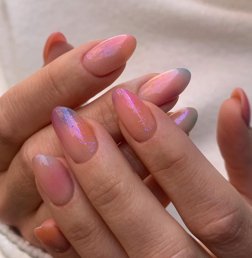 summer ombre gel nails