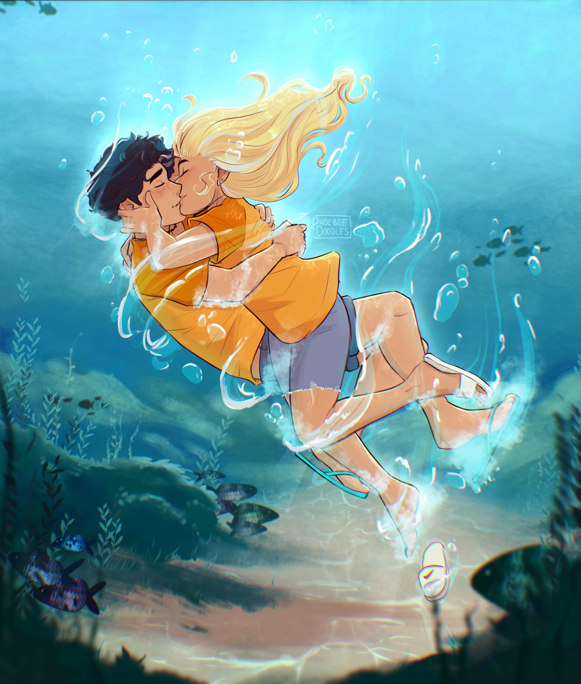 percy jackson underwater kiss