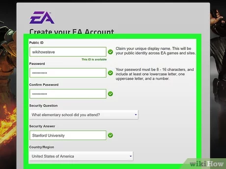 make an ea account