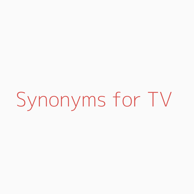 tv synonyms