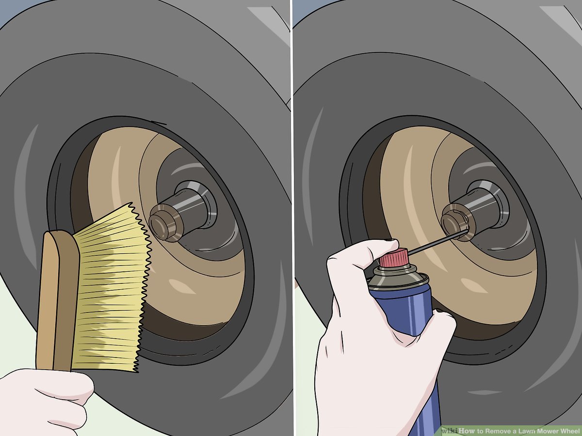how to change a lawn mower tire