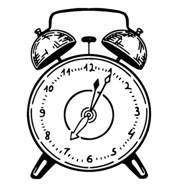 outline image of clock