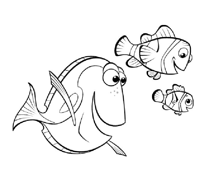 dibujos nemo para colorear