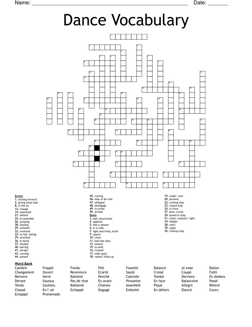 leap aside crossword