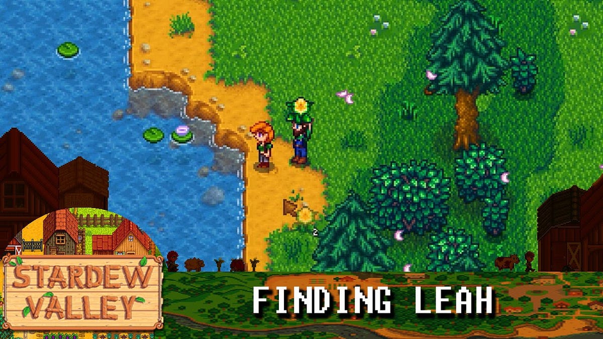 where can i find leah in stardew valley