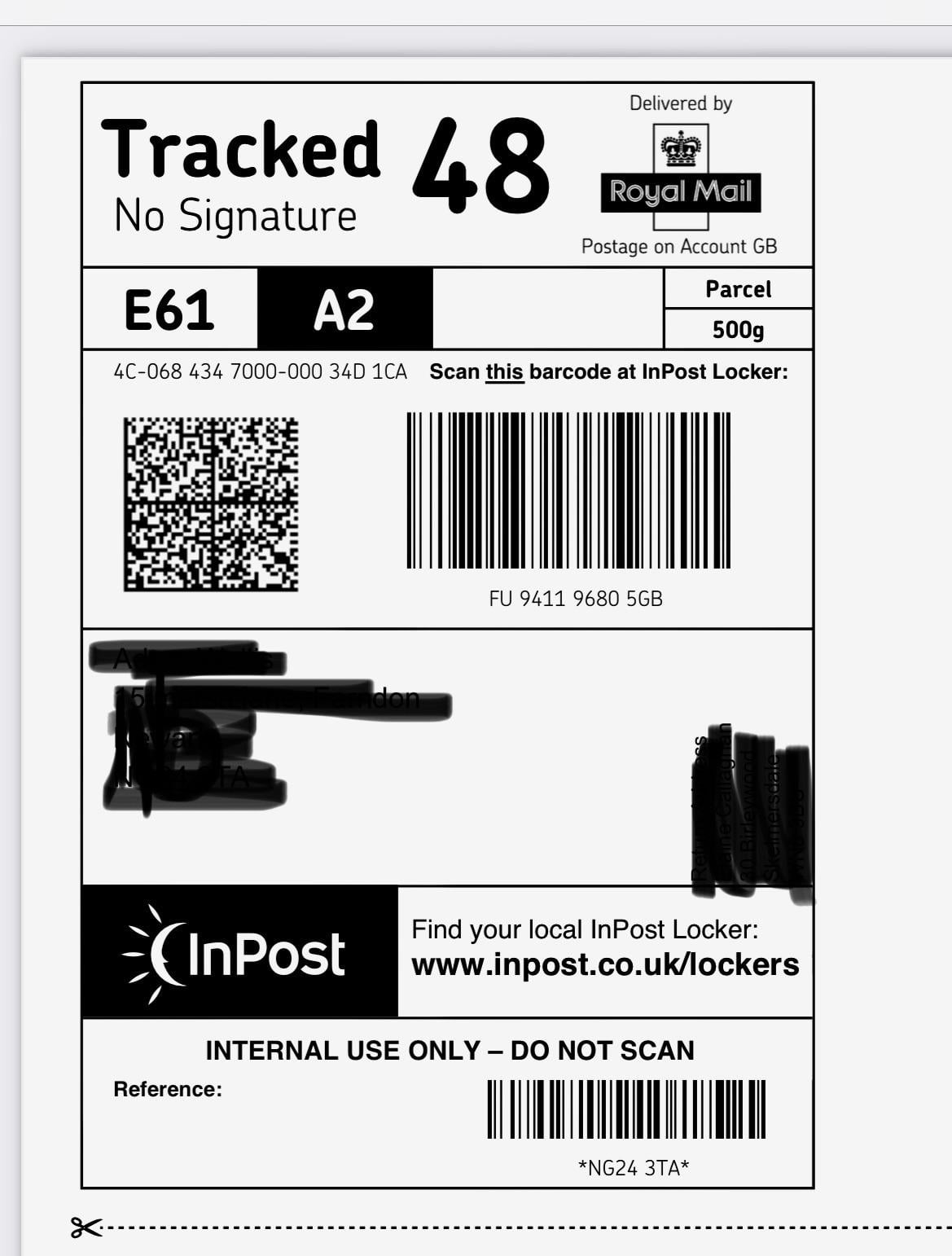 put wrong parcel in inpost locker uk