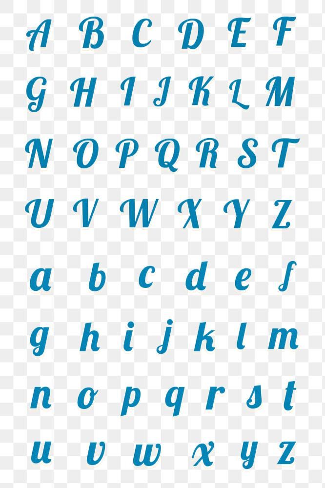 a to z alphabet png images