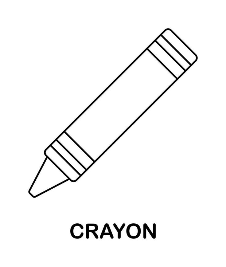 crayon coloring sheet
