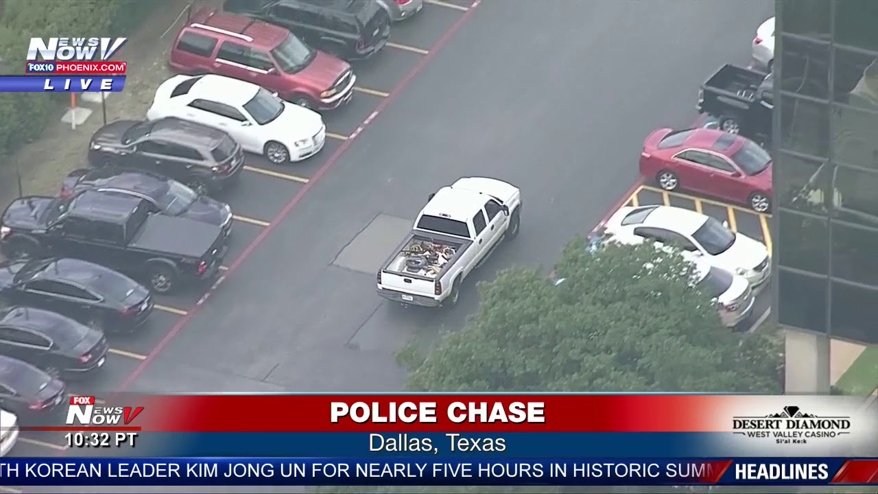 police car chase dallas