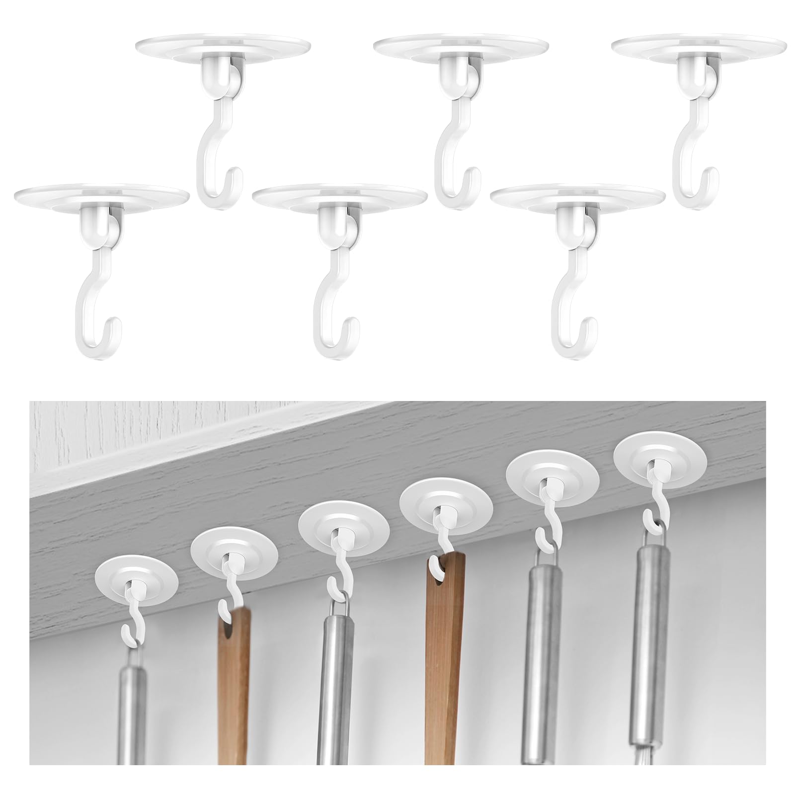 adhesive ceiling hooks