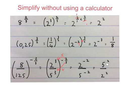 indices calculator simplify
