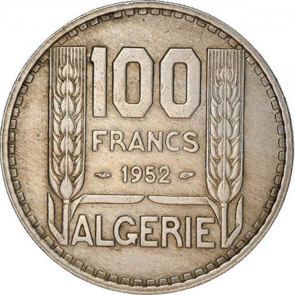 piece 100 francs 1954