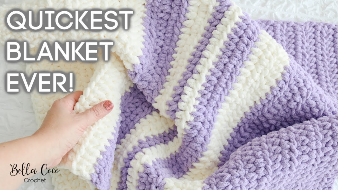 how to crochet a simple blanket