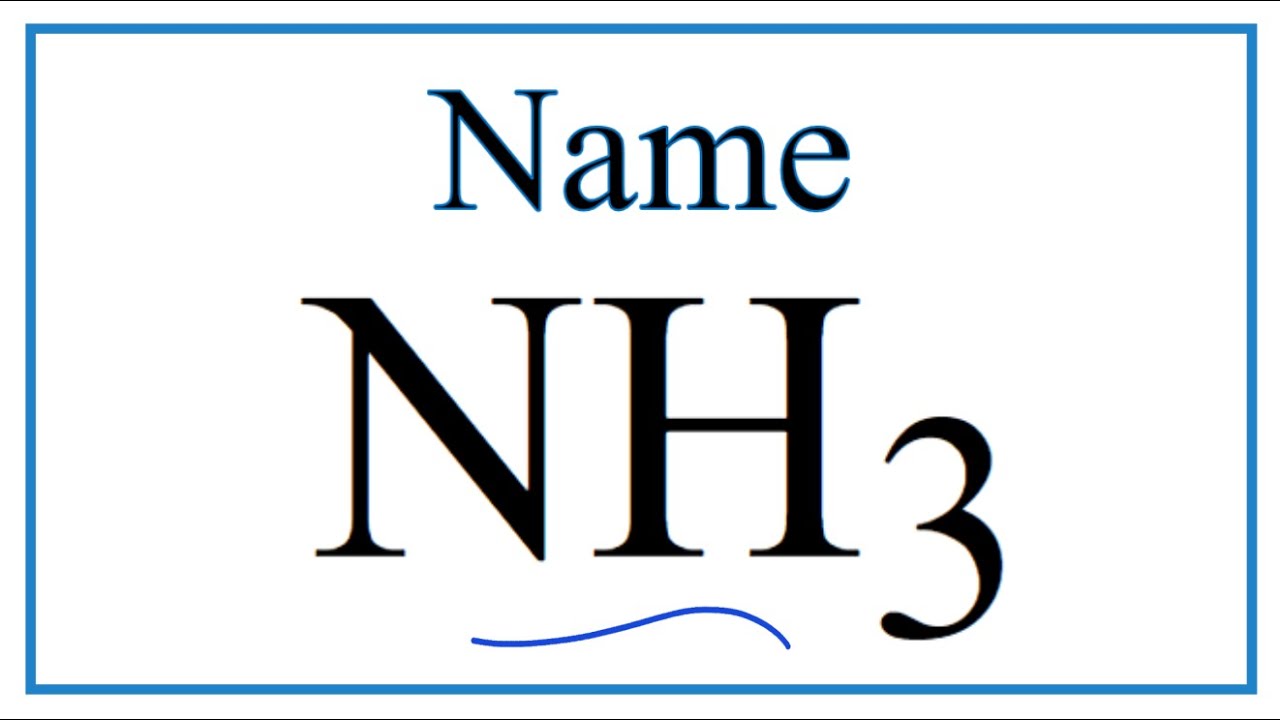 nh3 chemistry name