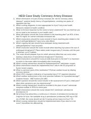 coronary artery disease hesi case study