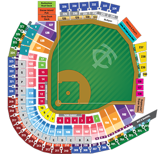 target field seating chart