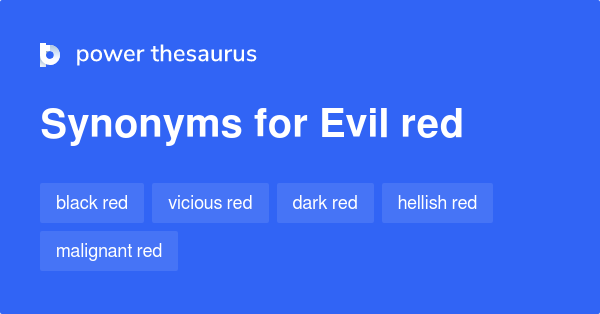 evil synonyms