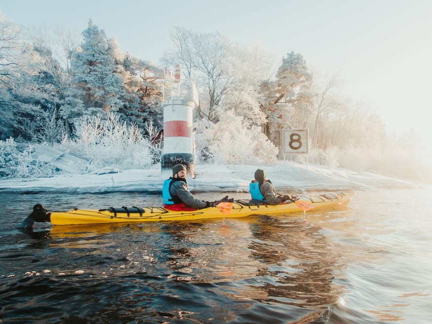 winter kayaking stockholm