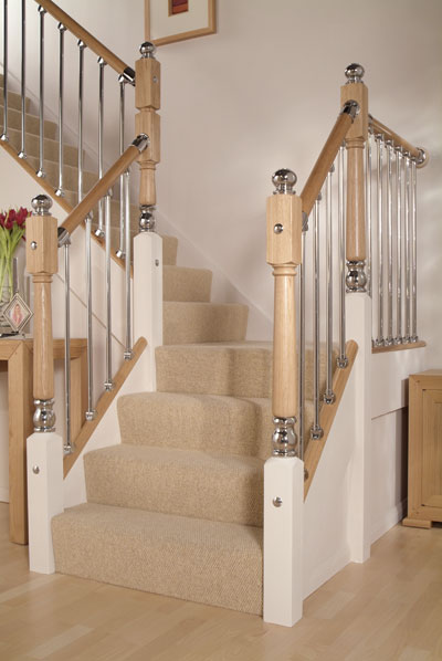 chrome spindles for staircase