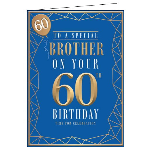 brother 60th birthday card