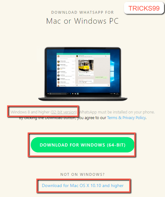 download whatsapp for pc windows 8.1 32 bit