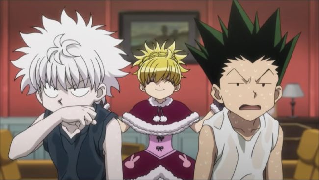 gon and killua training with bisky