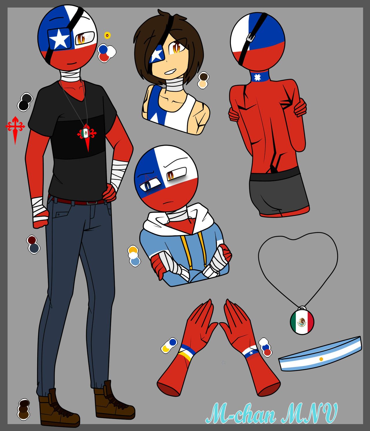 chile countryhumans