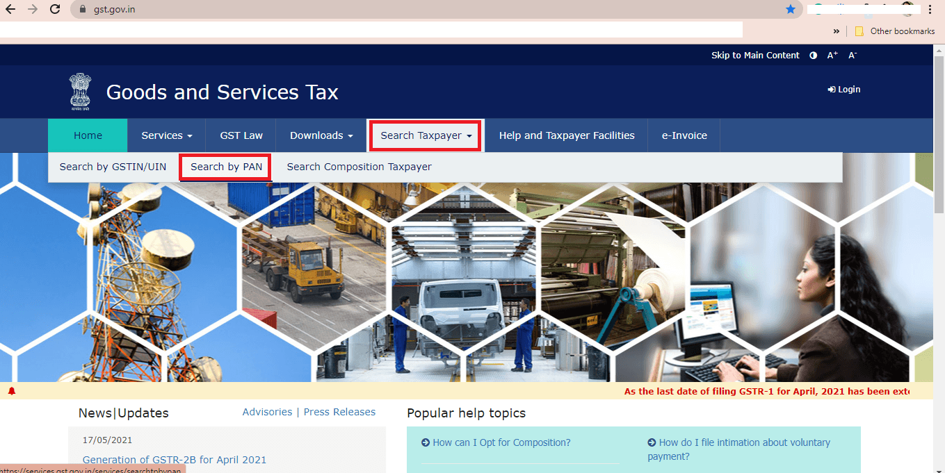 cleartax gst search