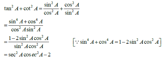 tan2a cot2a 2 sec2a cosec2a
