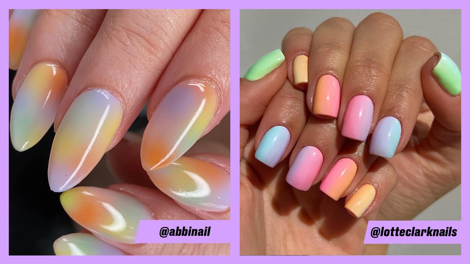 pastel nails