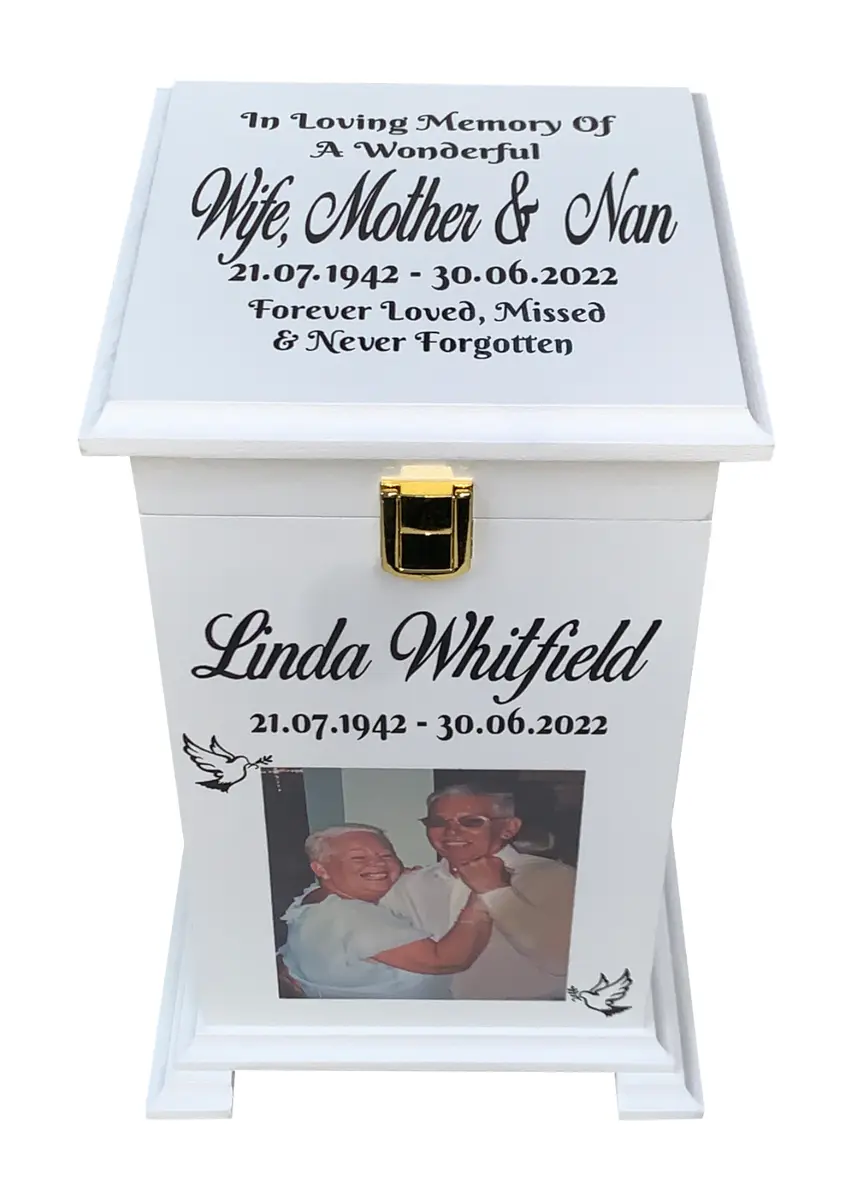 personalised ashes casket