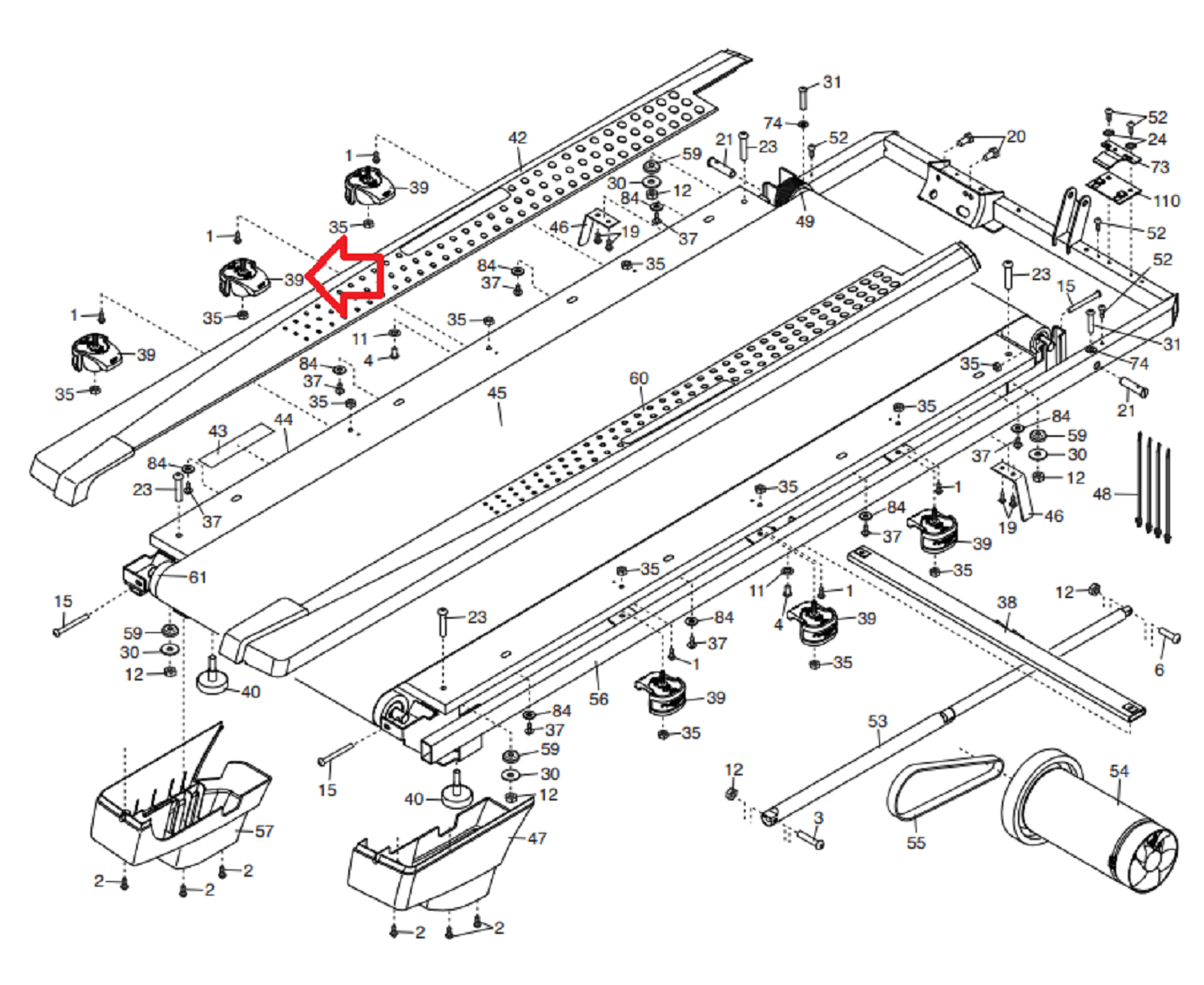 nordictrack treadmill parts canada