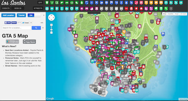 map interactive gta 5
