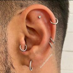 piercing helix hombre