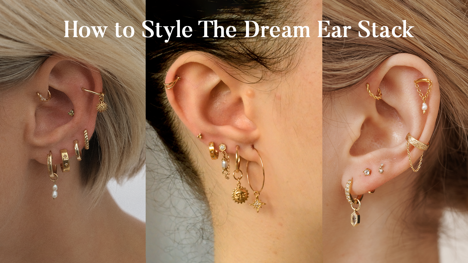stacking ear piercings