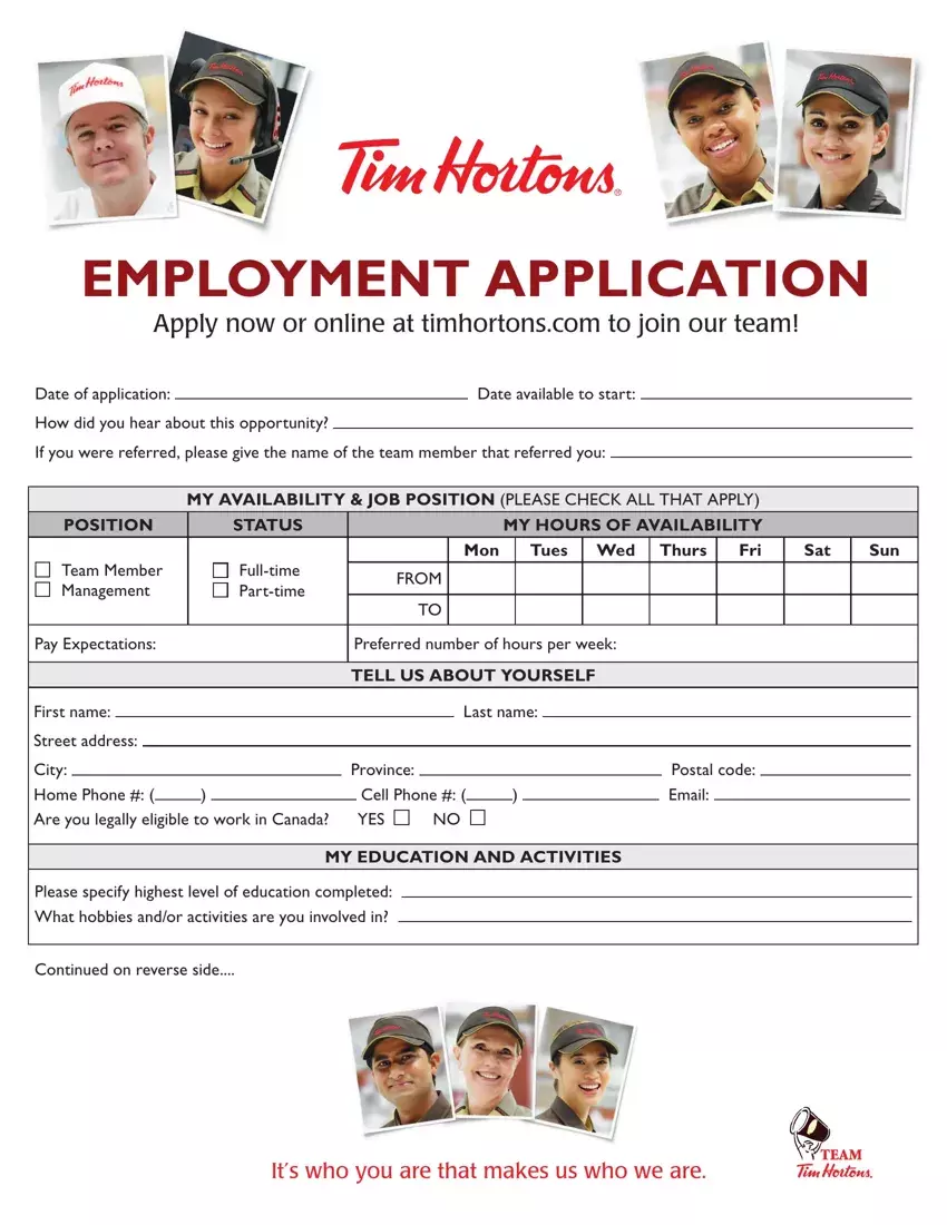 tim hortons careers