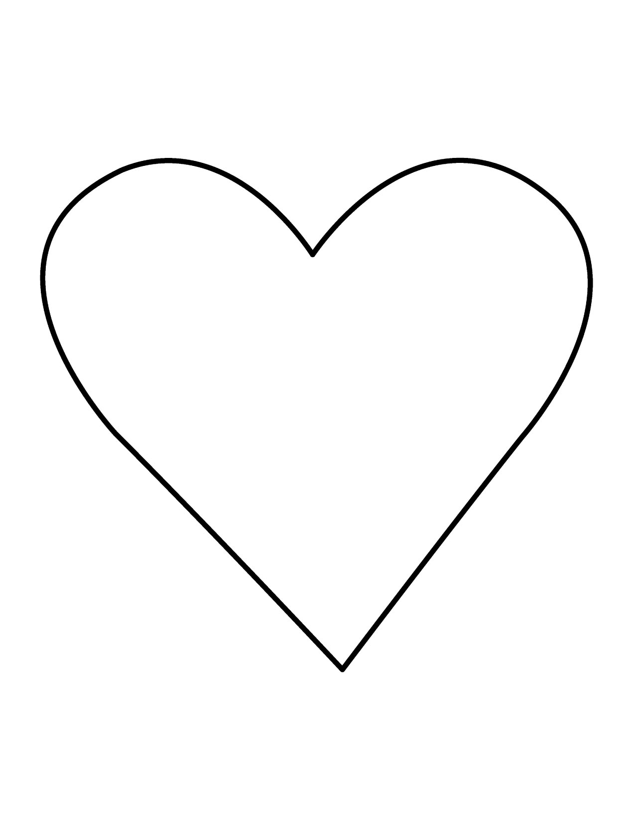 heart clipart black and white