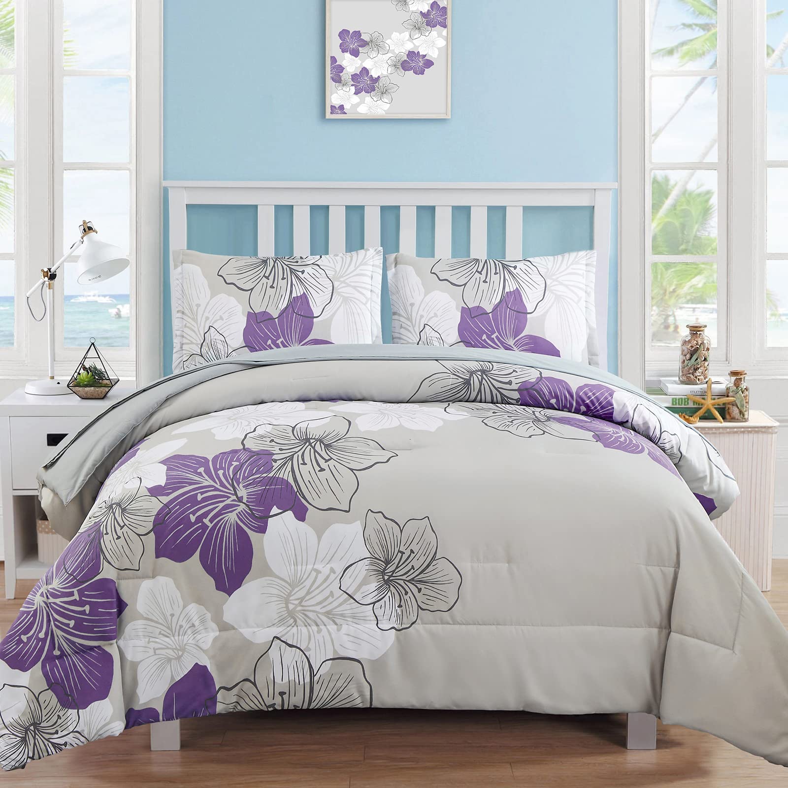 purple comforter set