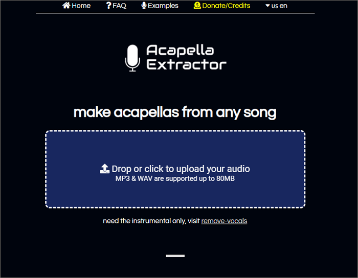 acapella extractor online