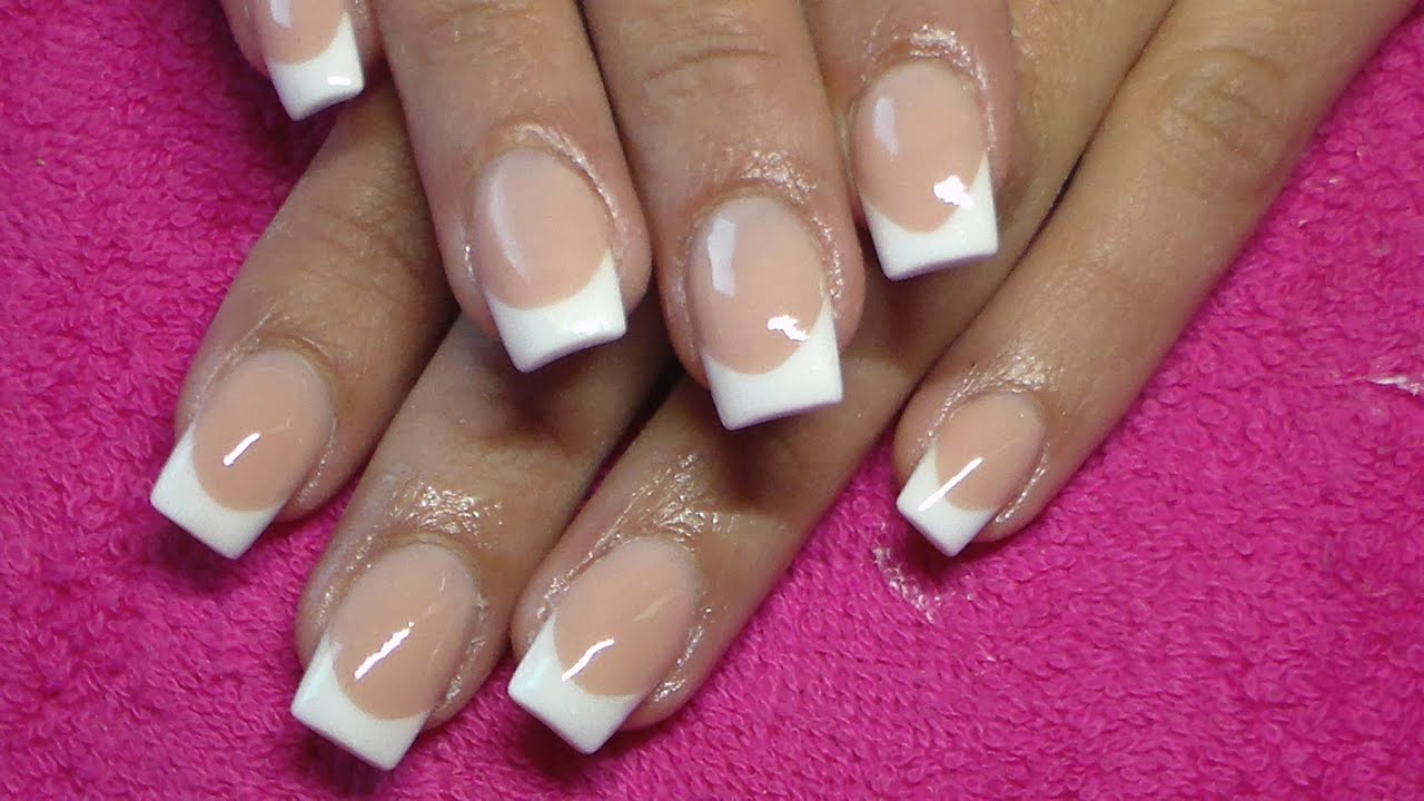 acrylic nails french tip