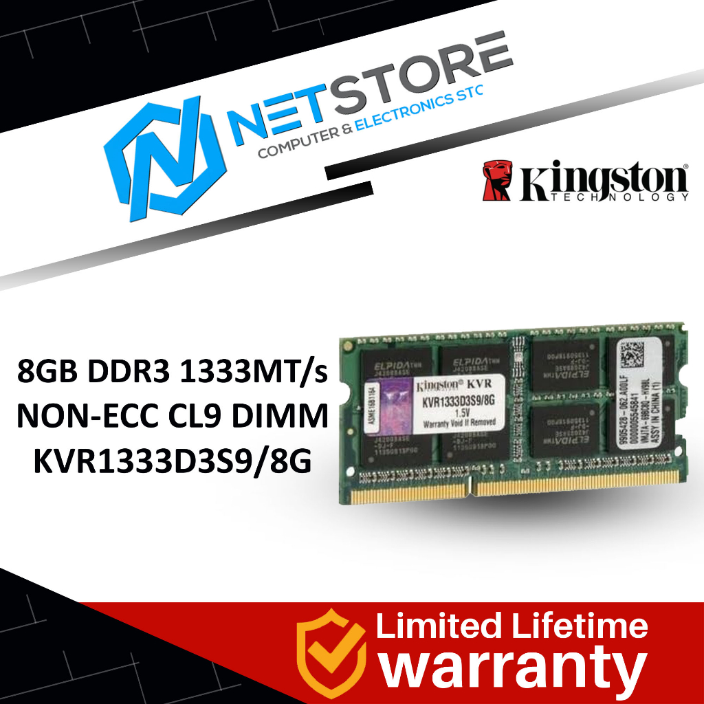 8gb 1333mhz ddr3 non ecc cl9 dimm