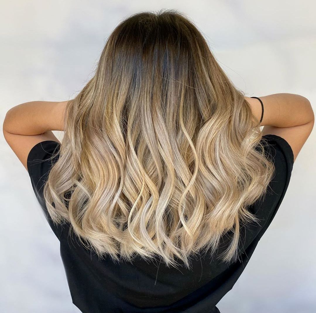 medium length hair with ombre