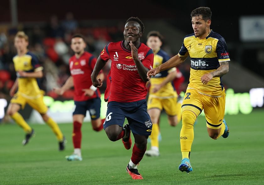 adelaide united vs central coast mariners lineups