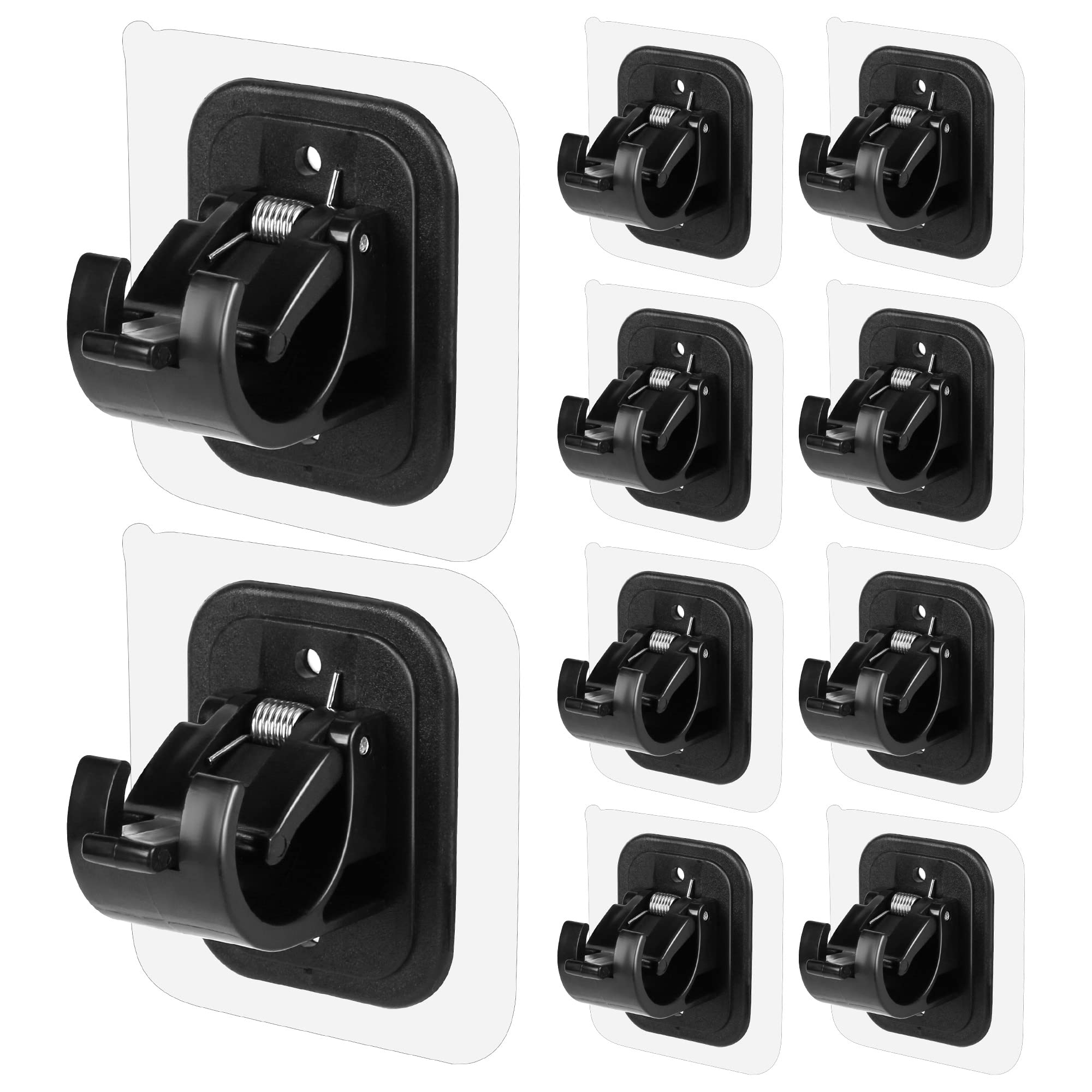 adhesive curtain rod holders