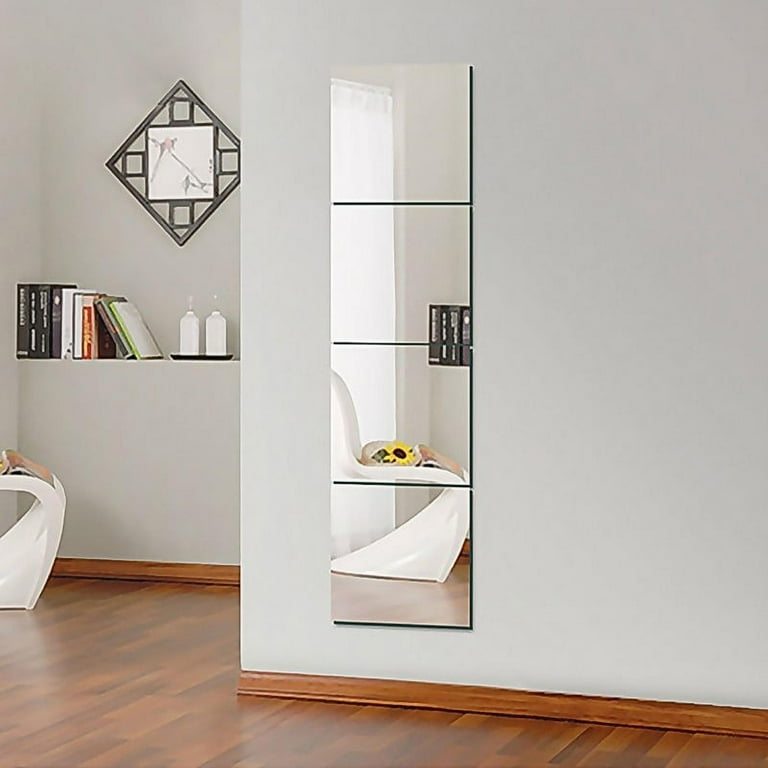 adhesive mirror tiles